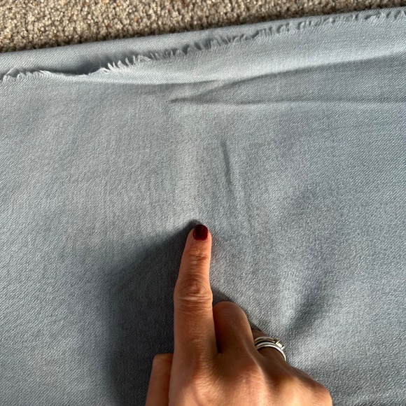 Ice blue/gray 100 percent wool big wrap for women - Picture 8 of 13